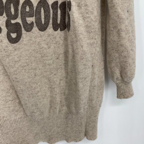 New York Story tan “Green and Gorgeous” sweater - Picture 5 of 11